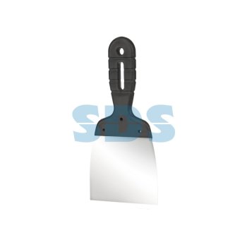 Шпатель 80мм нержавеющая сталь пластмассовая ручка Rexant