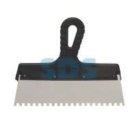 Шпатель фасадный 250мм зуб 6х6 нержавеющая сталь пластмассовая ручка Rexant