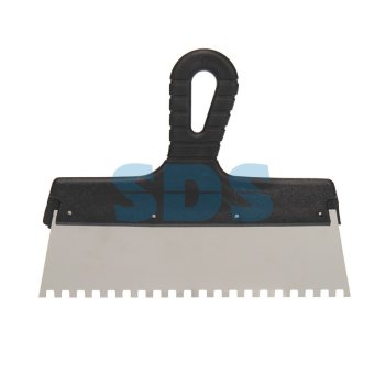 Шпатель фасадный 250мм зуб 6х6 нержавеющая сталь пластмассовая ручка Rexant