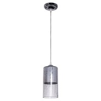 Светильник подвесной 1xE27 ЭкономСвет 028/1CR WT+CL