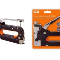 Степлер строительный СС-01 3 в 1 (тип140: 4-14мм, тип28:10-12мм, тип300:12-14мм) TDM (6/24)