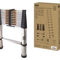 Лестница TDM ЛТ-11 телескопическая алюминиевая 11-ступеней 3,4м (1)