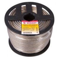 Трос стальной в ПВХ d 4мм 100м Rexant (4)