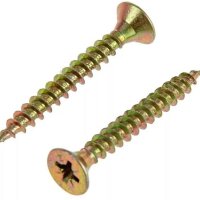 Саморез оконный острый 4.1х35 желтый цинк короб 500шт Kranz