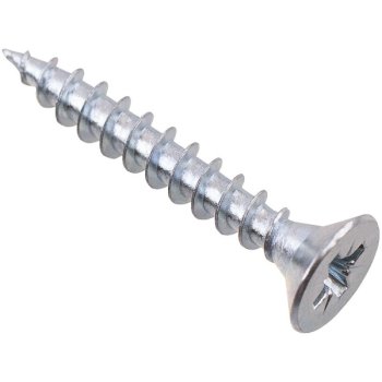 Саморез оконный острый 4.1х40 белый цинк короб 500шт Kranz