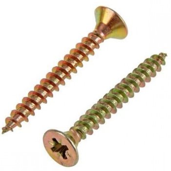 Саморез универсальный 3.5х16 желтый цинк короб 200шт Kranz