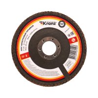 Круг лепестковый торцевой 125х22мм Р120 Kranz (1/10)