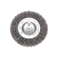 Щетка дисковая для дрели витая стальная проволока 75мм Kranz (10)