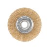 Щетка дисковая для УШМ витая латунированная проволока 125мм отв. 22.23мм Kranz (10)