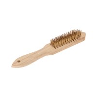 Щетка по металлу с деревянной ручкой 6 ряд. 280мм Kranz