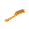 Щетка по металлу с пластиковой ручкой 5рядов 260мм Kranz