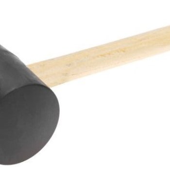 Киянка 1130г резиновая черная деревянная рукоятка Kranz (12)