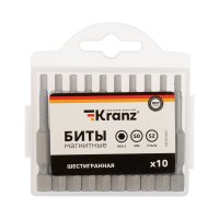 Бита HEX 3х50мм 10шт Kranz (10/1200)