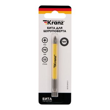 Бита PH2х 90мм Kranz (1шт блистер) (50)