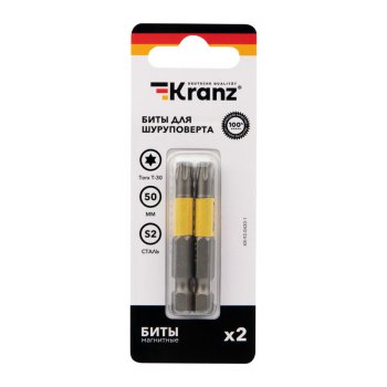 Бита Torx T30х50мм 2шт Kranz (400)