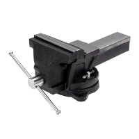 Тиски 150мм слесарные поворотные с наковальней Kranz