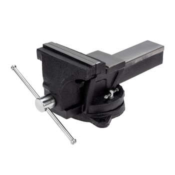 Тиски 150мм слесарные поворотные с наковальней Kranz