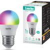 Умная лампа диодная шар G45 7Вт Е27 RGBСW WiFi Camelion (10/100)