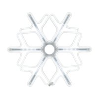 Фигура Снежинка из гибкого неона с эффектом тающих сосулек 60х60см цвет белый Neon Night