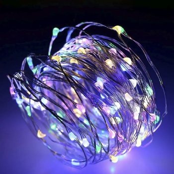 Гирлянда Космос EL114 Разноцветные нити 30LED мульти 1.5м 3хR6 (150)