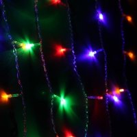 Гирлянда-бахрома Космос 100ламп мульти 2х0.5+1.5м 8 режимов (48)