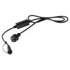 Шнур питания для гирлянд 450Вт 2А 1,5м черный каучук 220В IP65 Эра