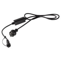 Шнур питания для гирлянд 450Вт 2А 1,5м черный каучук 220В IP65 Эра