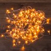 Гирлянда универсальная 10м 100LED прозрачный ПВХ с контроллером теплый белый