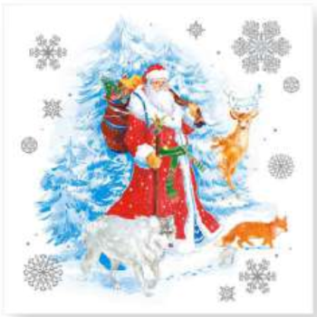 Салфетки GrandPero Deluxe 33х33 3сл 20шт На опушке (12)