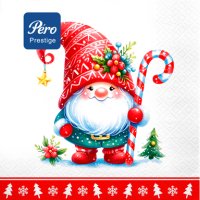 Салфетки Pero Prestige 33х33 3сл 20шт Домовенок  (12)