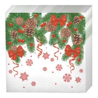 Салфетки Pero Prestige 33х33 3сл 20шт НГ настроение (12)