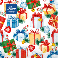 Салфетки Pero Prestige 33х33 3сл 20шт Подарки  (12)