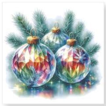 Салфетки Pero Prestige 33х33 3сл 20шт Хрустальные шары (12)