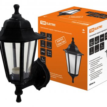 Светильник уличный настенный Е27 TDM НБУ06-60-001 60Вт IP44 пластик черный (8)