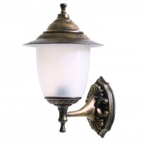 Светильник уличный настенный Е27 TDM Прага вверх 60Вт IP44 пластик бронза (4)