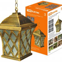 Светильник уличный подвесной Е27 TDM Прованс 100Вт IP54 бронза (6)