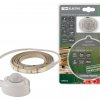 Лента диодная 12В IP20  2.4Вт/м 3000К 2835 30LED/м 1м TDM комплект датчик аккумулятор Li-Ion 1100мАч (45)