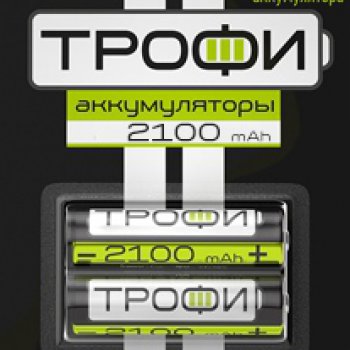 Аккумулятор NiMh R 6 2100мАч Трофи 2xBL (20)