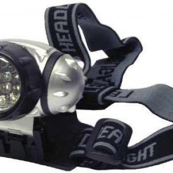 Фонарь налобный Космос H19 1Вт+6LED 3xR03 (12/96)