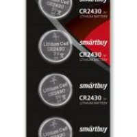 Батарейка литиевая CR 2430 SmartBuy 5xBL 3V (100)