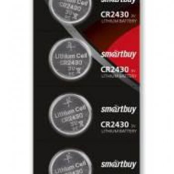 Батарейка литиевая CR 2430 SmartBuy 5xBL 3V (100)