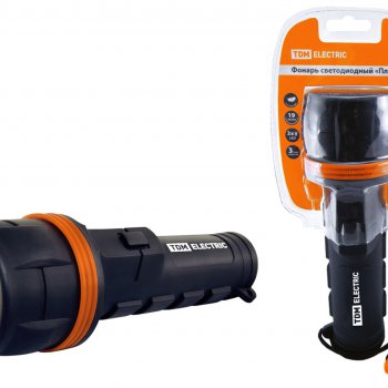 Фонарь ручной TDM Пластик 7LED 2xR20 (50)