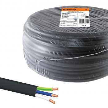 Kабель ВВГ-П нг-LS 3х1,5 ГОСТ 31996-2012 TDM (100)