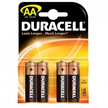 Батарейка LR 6 Duracell Basic 4xBL (48/192)