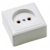 Розетка Хит 1-ОП без заземления белый (168)