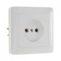 Розетка Хит 1-СП белый (114)