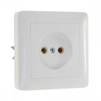 Розетка Хит 1-СП белый (114)