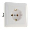 Розетка Хит 1-СП с заземлением белый (81)