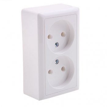 Розетка Хит 2-ОП белый (112)
