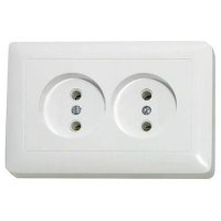 Розетка Хит 2-СП белый (80)